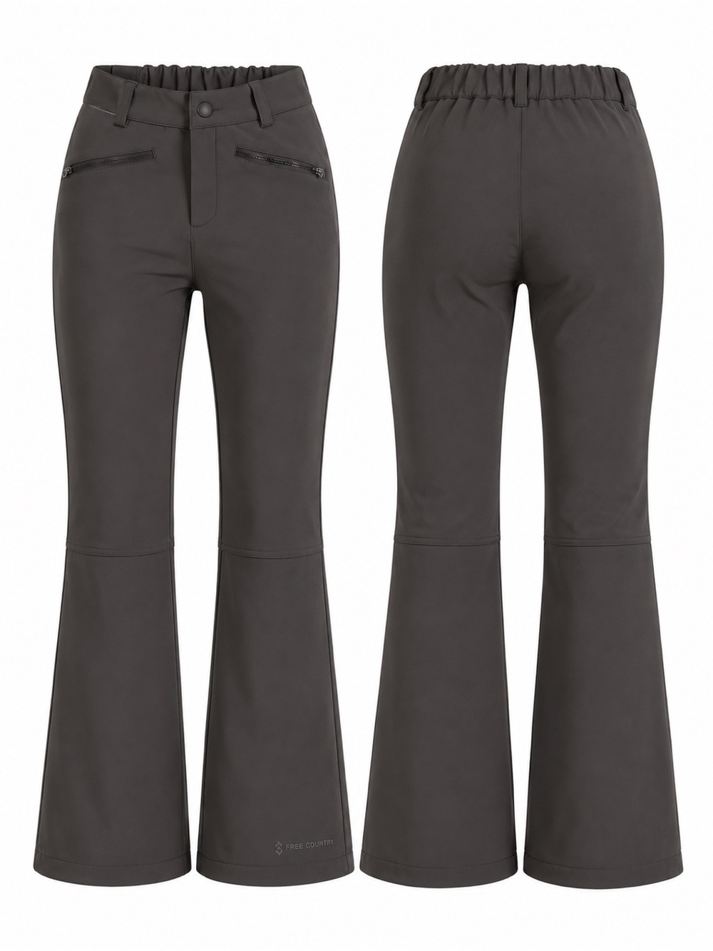 NWT Free Country Women’s Small Black Softshell Snow Ski Pants Stretch